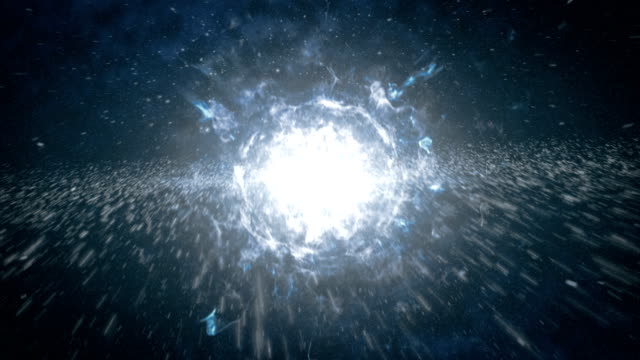 The birth of the universe in space, a big bang
