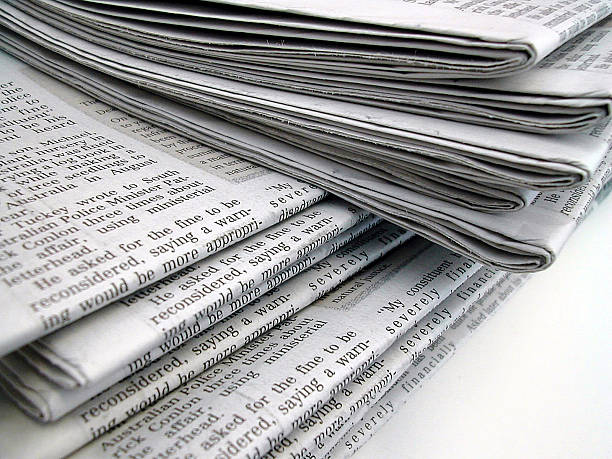 istock Close up of Newspapers 94456671