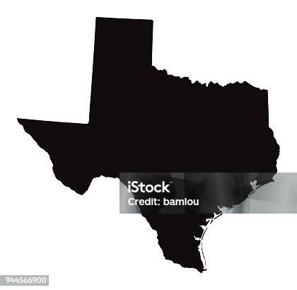 istock Detailed Map of Texas State 944566900