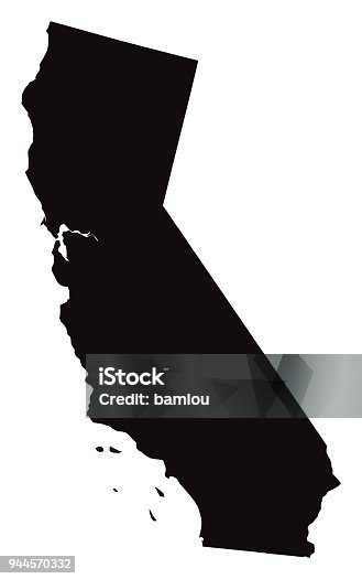 istock Detailed Map of California State 944570332