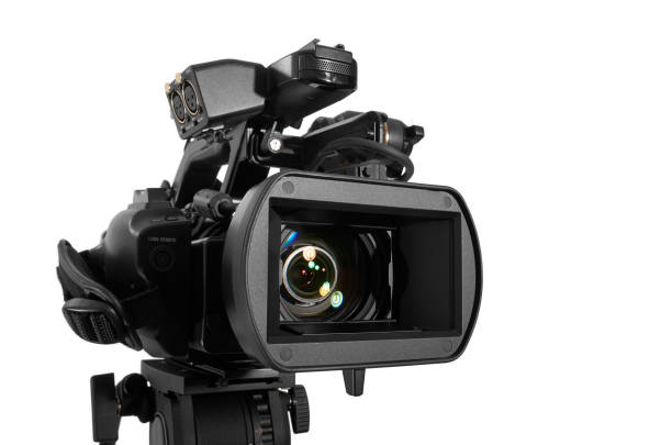 istock Close up of Professional Video Camera pointing to camera right. 944573234