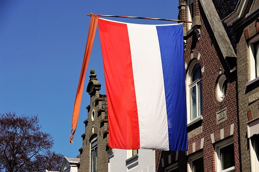 Dutch flag on a national Holiday