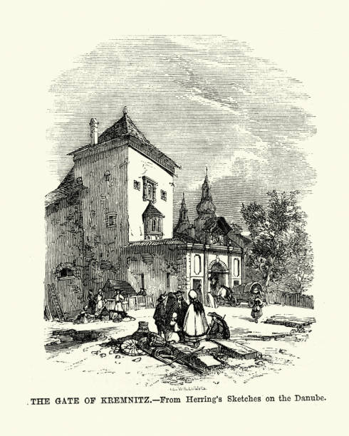 istock The Gate of Kremnica, Slovakia, 19th Century 944577868