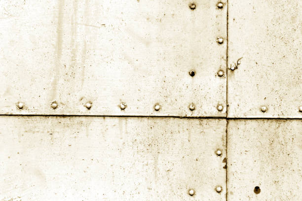 istock Rusty metal wall texture in brown tone 944577878