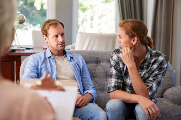 istock Young couple having counselling 944587760