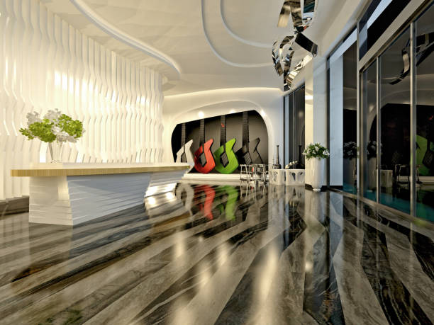 istock 3d render of luxury hotel lobby 944589372