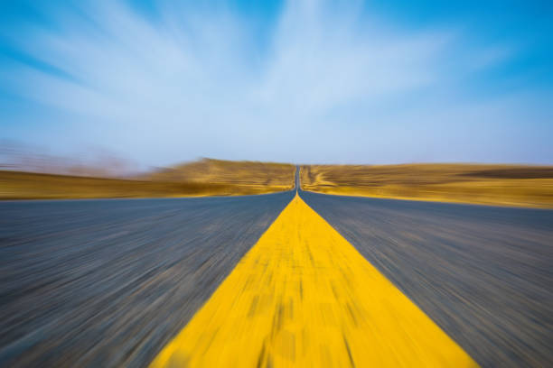 motion blur of the road