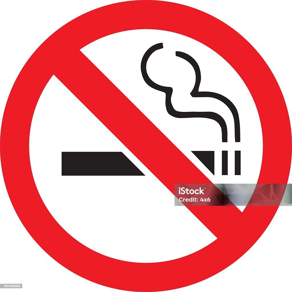 Generic No Smoking Sign  No Smoking Sign stock vector