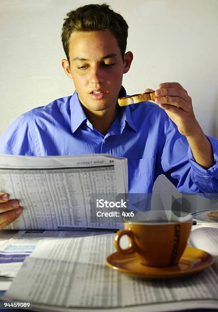Breakfast Read Stock Photo - Download Image Now - Adult, Bread, Breakfast