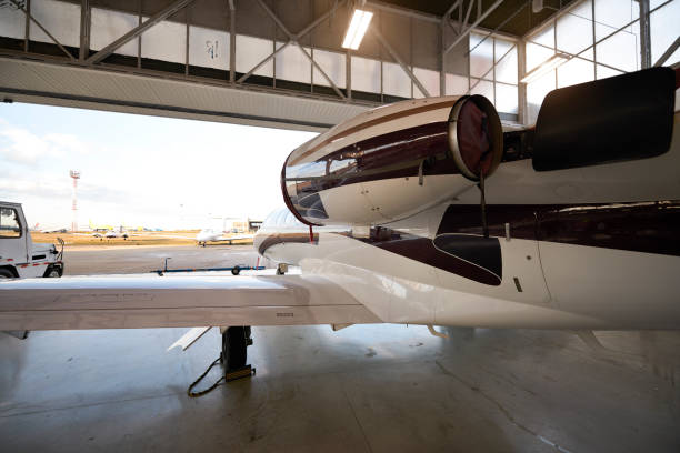 istock Aircraft in the hangar 944597154