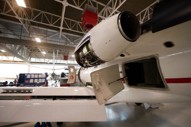 istock Aircraft in the hangar 944597564