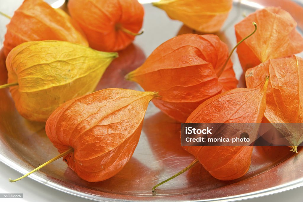 physalis in the plate physalis in the plate. Berry Fruit Stock Photo