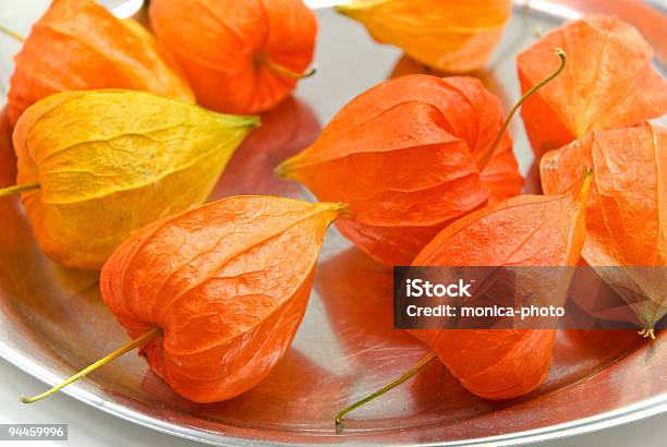 Physalis In The Plate Stock Photo - Download Image Now - Berry Fruit, Botany, Cherry