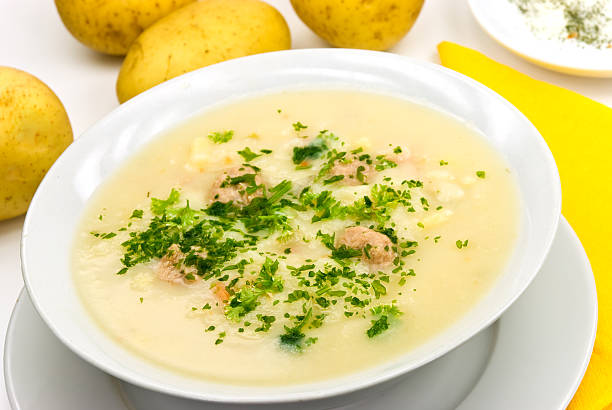istock potato cream soup with chopped meat balls 94460113