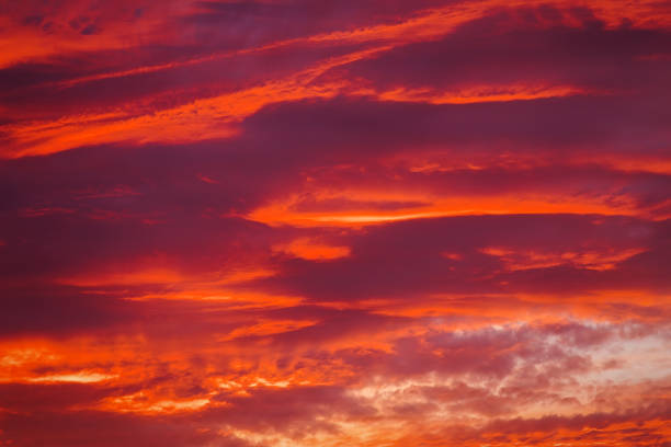 istock Beautiful fiery sunset sky as background 944601558