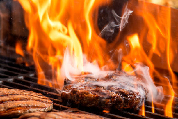 burger om flame
