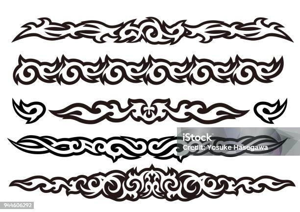 Tattoo Tribal Vector Design Art Set Stock Illustration - Download Image Now  - Abstract, African Culture, Art - iStock