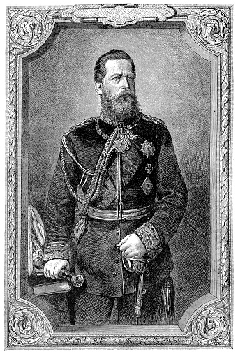 ドイツ帝国のプロイセン皇太子フリードリヒ ヴィルヘルム 19世紀のベクターアート素材や画像を多数ご用意 19世紀, あごヒゲ
