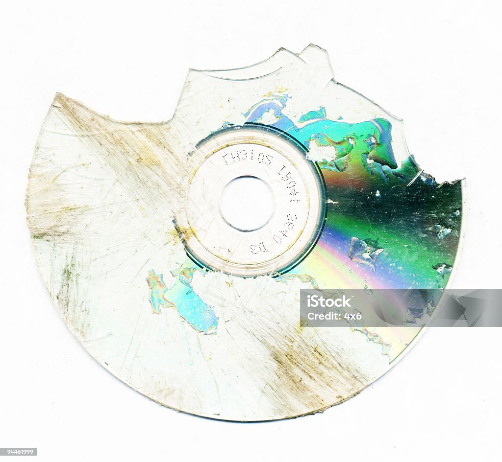 Broken CD - Foto de stock de Compact Disc libre de derechos