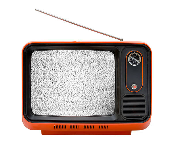 Old orange television with interruption http://www1.istockphoto.com/generic_image_view/31041/31041 inconvenience photos stock pictures, royalty-free photos & images