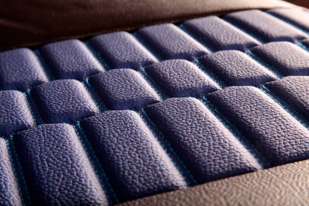 sfondo texture pelle - car leather hide seat foto e immagini stock