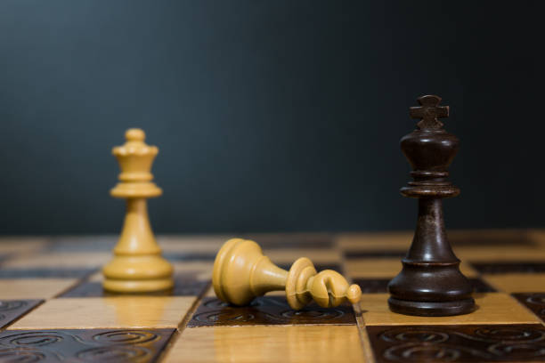 istock Chess photographed on a chessboard 944627084