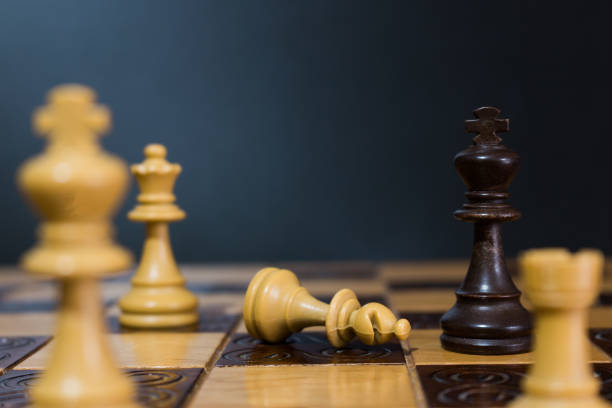 istock Chess photographed on a chessboard 944627538