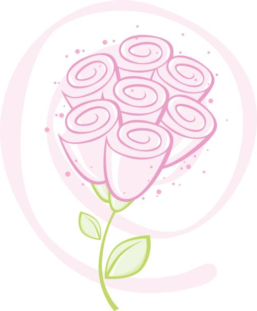 Rose  voodoo rose stock illustrations