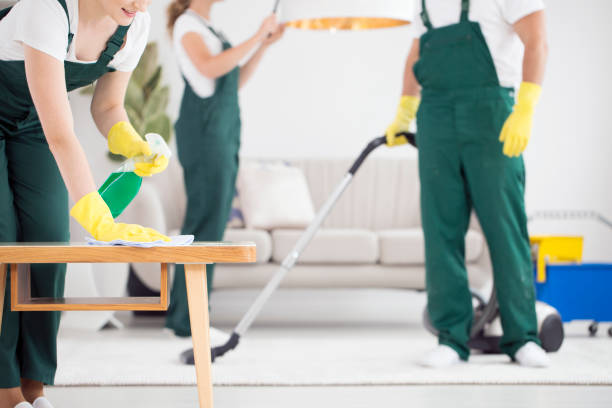 istock Team of cleaners cleaning room 944633844