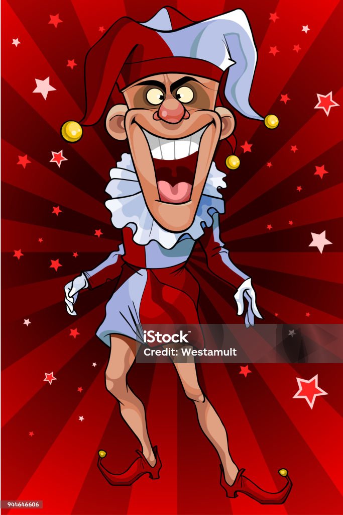 Cartoon Goofy Male Clown In A Suit Joker Stock Illustration - Download  Image Now - Casino, Adult, Adults Only - iStock