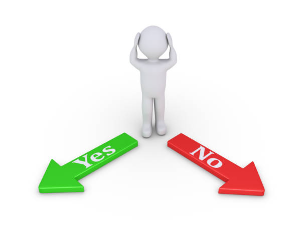 istock Person between Yes and No 944650720