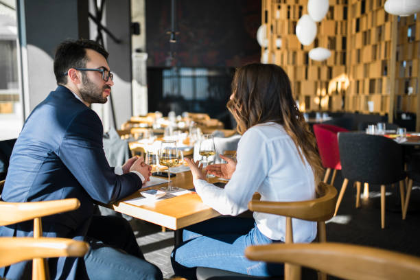 istock Company executives at the restaurant for lunch 944652568