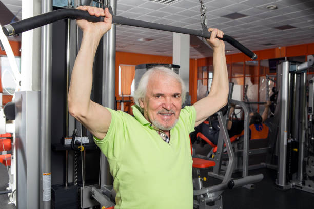 istock Pensioner is engaged in fitness 944654832