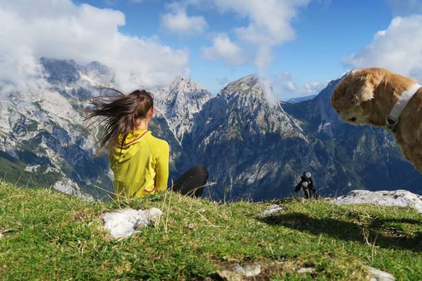 istock Fit young woman enjoying mountain view. 944662076