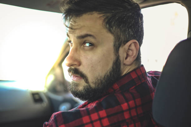 istock Hipster with a beard and a red shirt 944671538