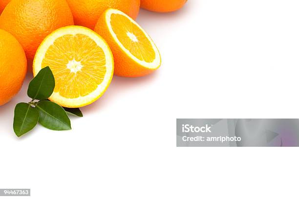 Place For Your Text Next To Oranges Stock Photo - Download Image Now - Citrus Fruit, Color Image, Copy Space