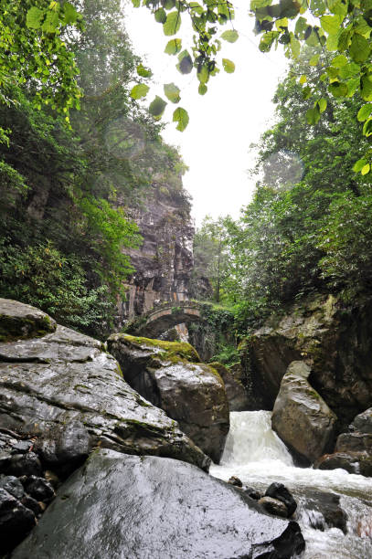 istock The stream flows over the rocks with long exposure 944677322