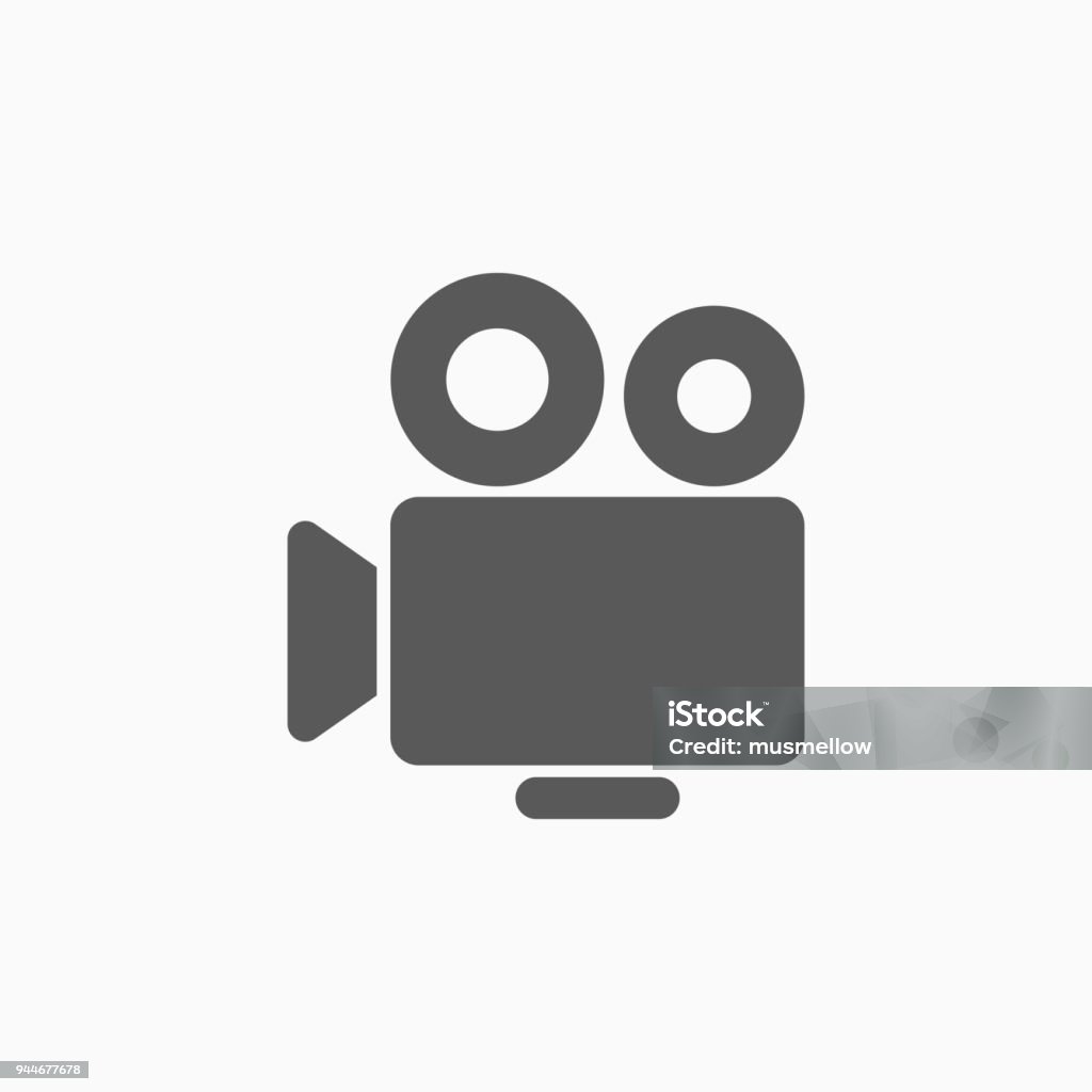 movie camera icon Icon Symbol stock vector