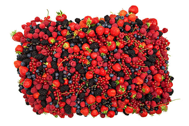 различные ягоды на белом - currant gooseberry red currant red стоковые фото и изображения