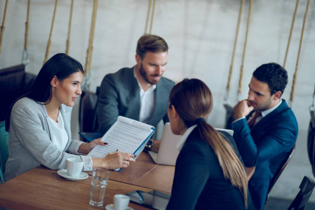 istock Business people working on new project in the office 944691800