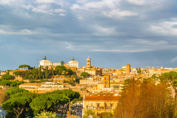 istock Rome Cityscape Aerial View from Aventino Hill 944700220