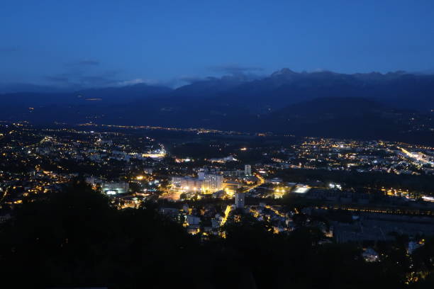 istock Cityscape of Grenoble by night 944701470