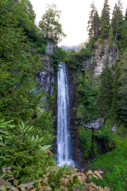 istock waterfall at mountain with long exposure view 944712526
