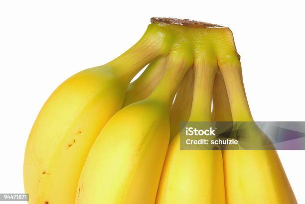 Seven Bananas Stock Photo - Download Image Now - Banana, Biology Class, Clipping Path