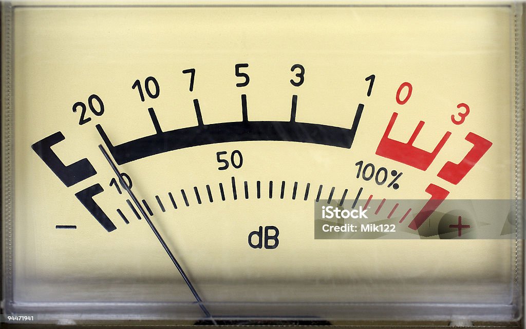 sound decibel meter  Meter - Instrument of Measurement Stock Photo