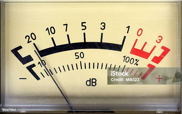 Sound Decibel Meter Stock Photo - Download Image Now - Meter - Instrument of Measurement, Noise, Scale