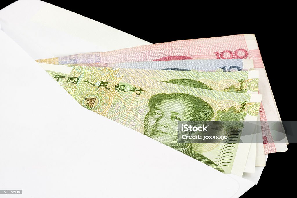 Closeup of Chinese currency  Agreement Stock Photo