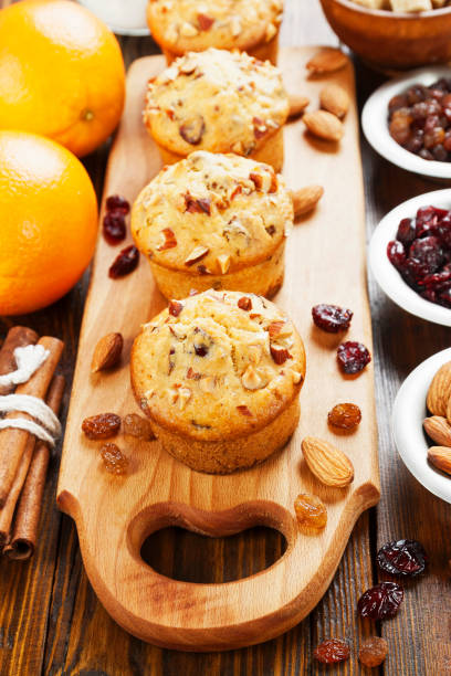 istock Orange muffins with dried fruits 944730214