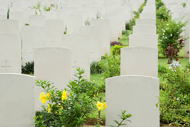 istock Headstones in a war cemetery 94473035