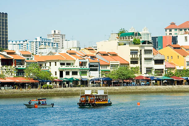 istock Boat Quay at Singapore River 94473303
